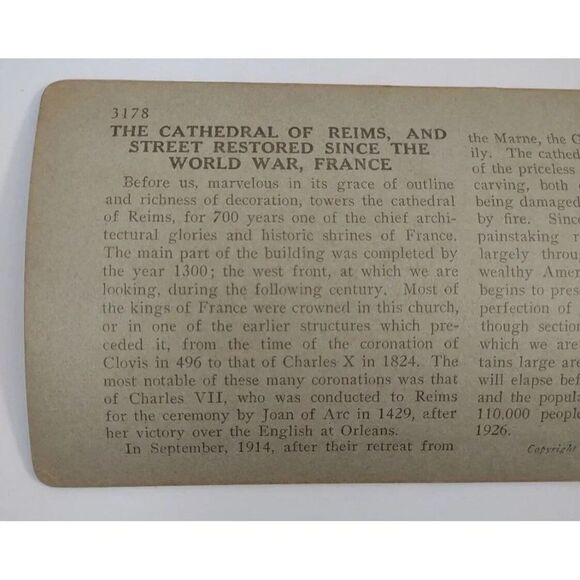 Restored Cathedral - Reims, France - KEYSTONE VIEW CO - STEREOVIEW - Picture 5 of 10